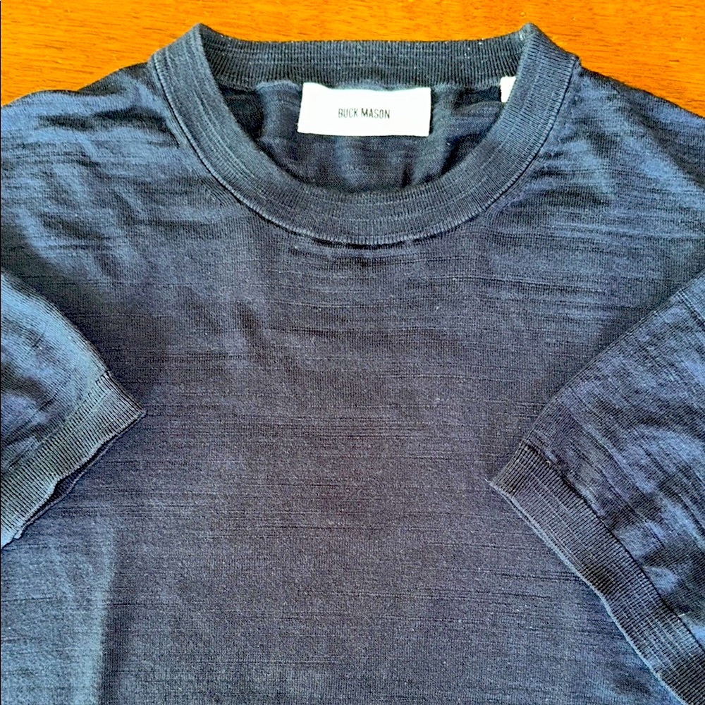 Buck Mason Avalon Knit Tee (Navy)